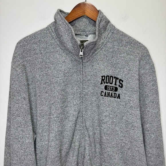 Roots Grey Full Zip Sweater Size XXL - Picture 4 of 12